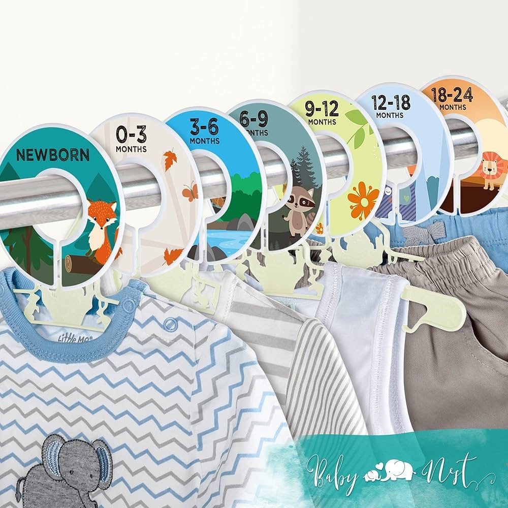 Baby Nest Designs Closet Dividers for Baby Clothes